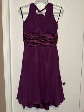 Eureka Halter Empire Waist Short Dress